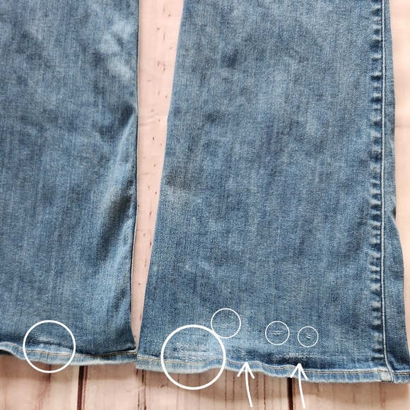 7FAM 7 For All Mankind "Ali" Midrise Flare Bootcut Jeans Blue | Women's Size 30 - Picture 8 of 15